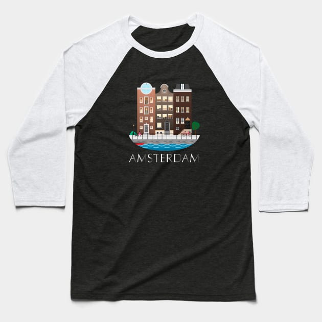 Amsterdam Baseball T-Shirt by Dennson Creative